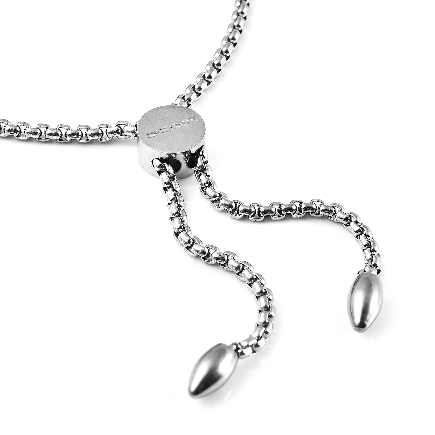 Marvelous Meteorite Bolo Bar Bracelet in Stainless Steel