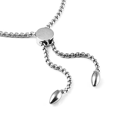 Marvelous Meteorite Bolo Bar Bracelet in Stainless Steel