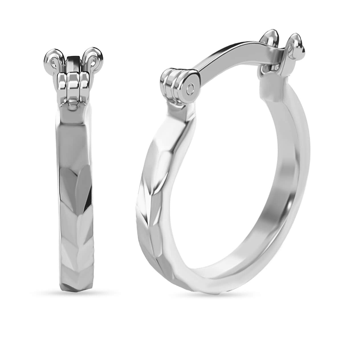 925 Sterling Silver Hoop Earrings, Silver Earrings, Silver Hoops For Women image number 0