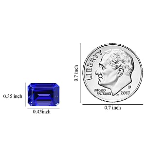 Certified and Appraised AAAA Vivid Tanzanite (Oct Free Size) 9.01 ctw
