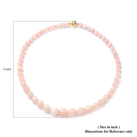 Luxoro 10K Yellow Gold Pink Morganite Beaded Necklace 18 Inches 274.00 ctw image number 4