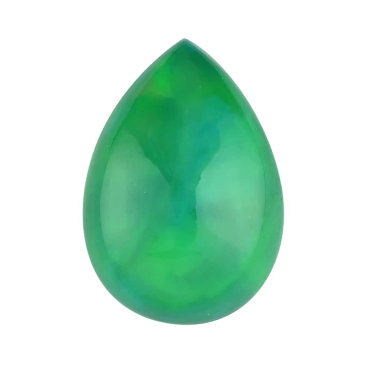 AAA Green Ethiopian Welo Opal (Pear 10X7 mm) 1.01 ctw image number 0