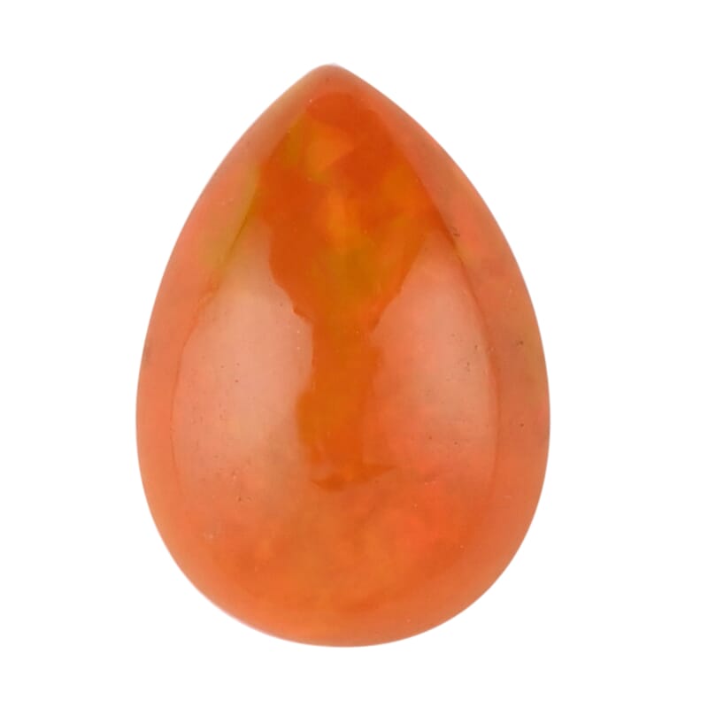 AAA Orange Ethiopian Welo Opal (Pear 10X7 mm) 1.01 ctw