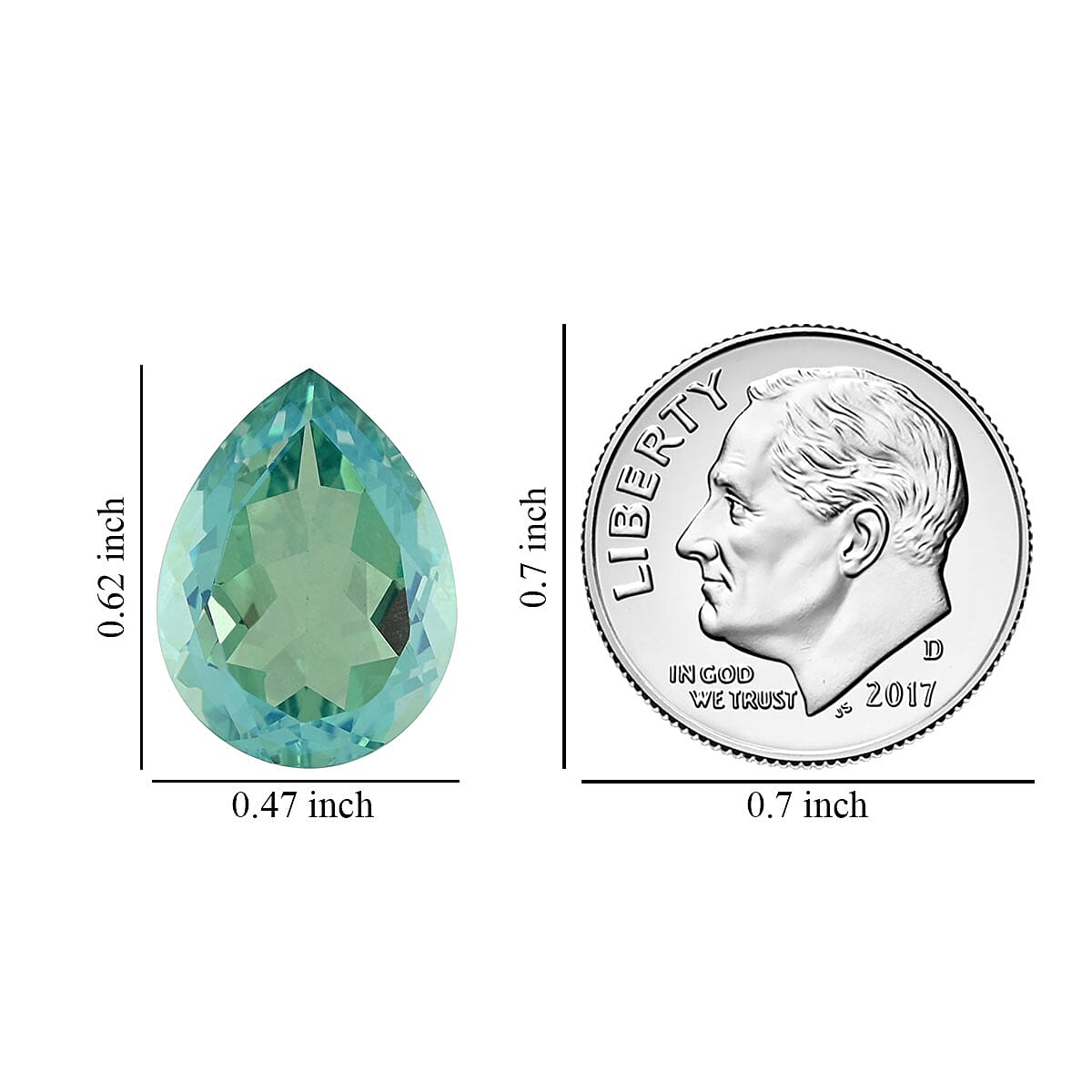 AAA Peacock Quartz (Pear 16x12 mm) 7.50 ctw image number 3