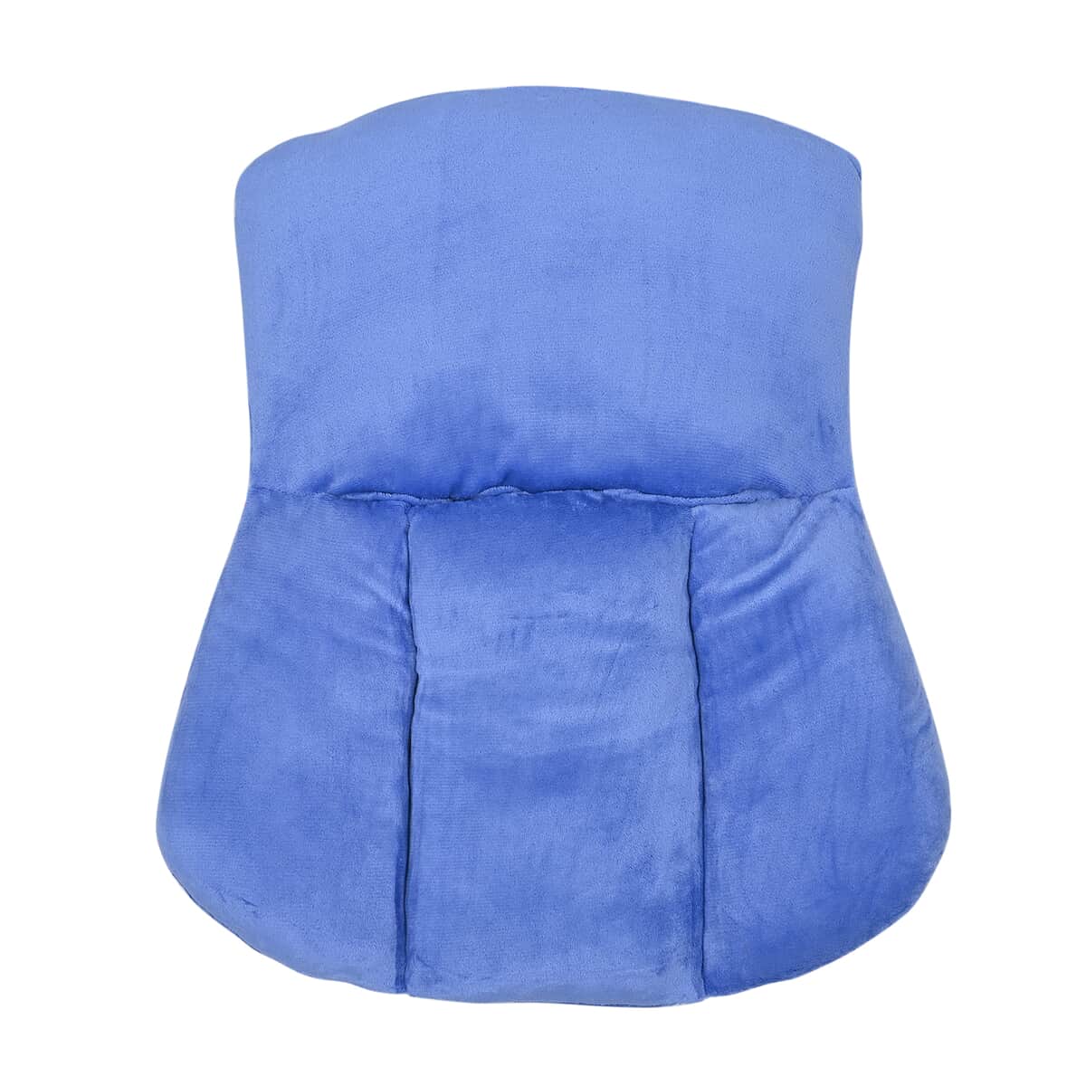 Velvet Soft Back Support Cushion - Light Blue (Microfiber) image number 0