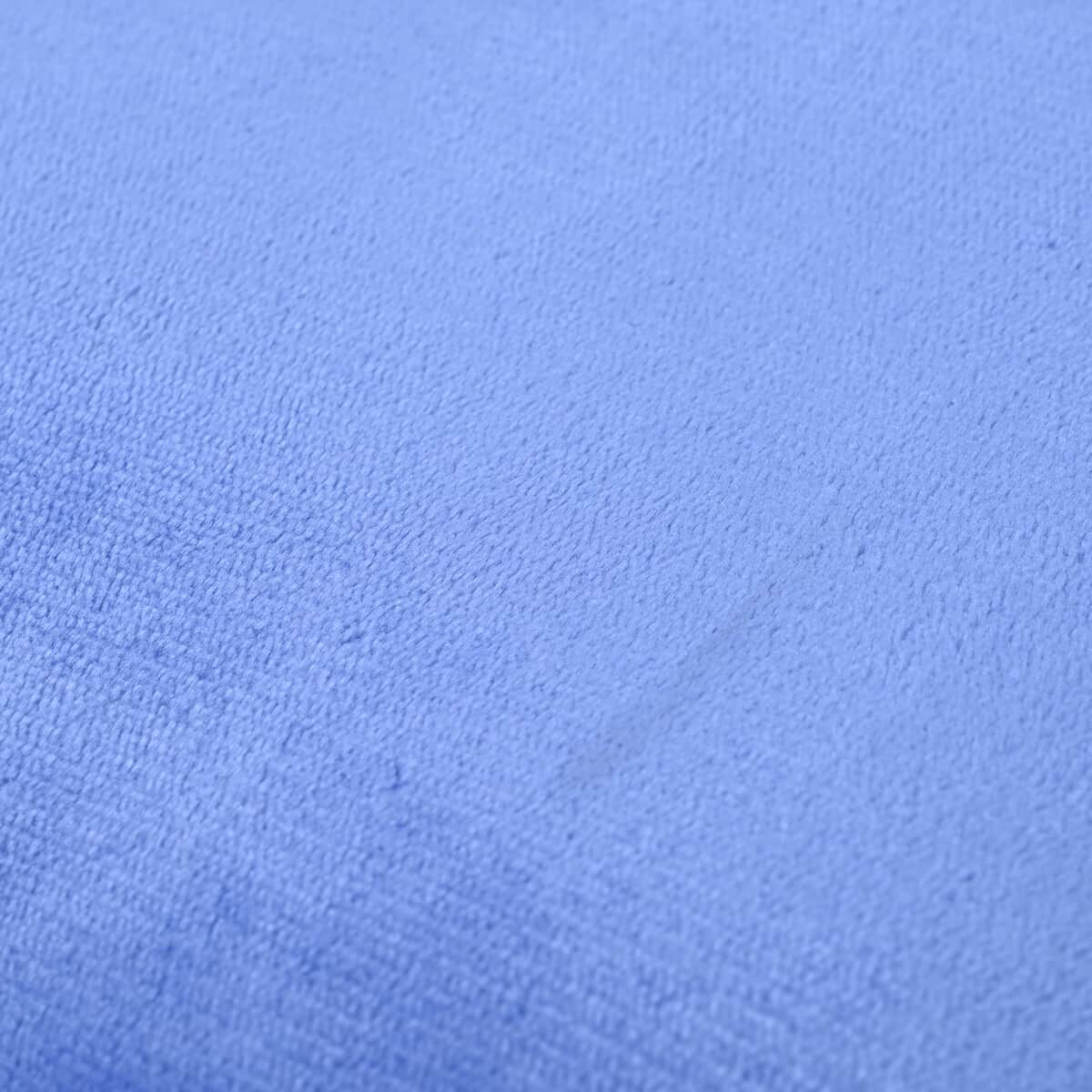 Velvet Soft Back Support Cushion - Light Blue (25"x22"x10'') (Microfiber) image number 5
