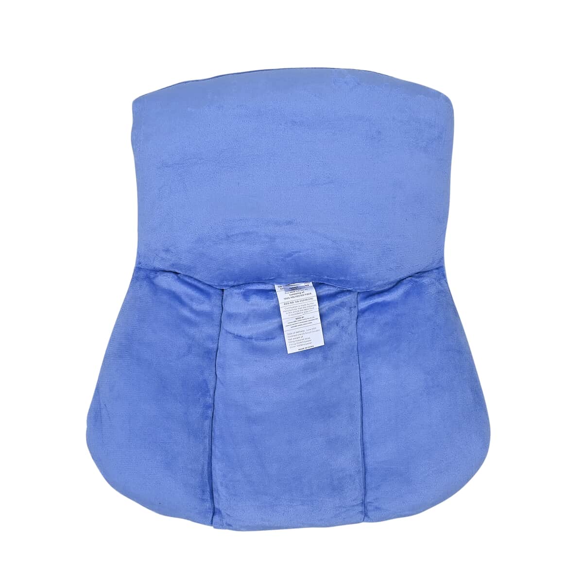 Velvet Soft Back Support Cushion - Light Blue (Microfiber) image number 6