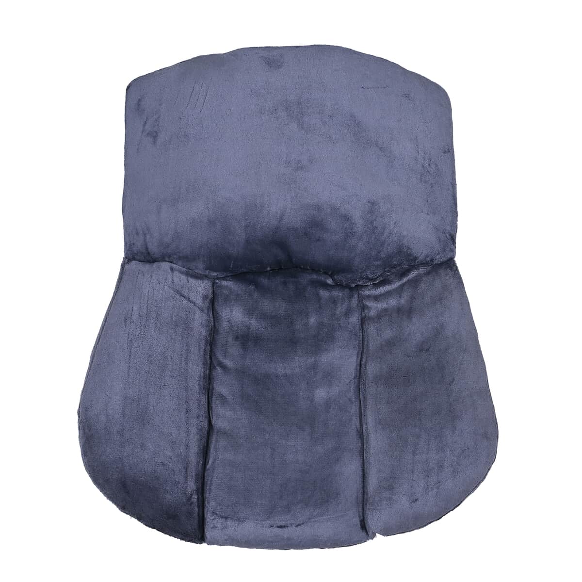 Velvet Soft Back Support Cushion - Black (Microfiber) image number 0