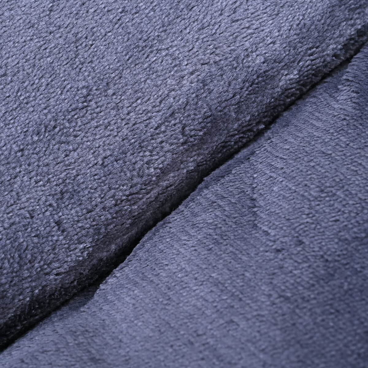 Velvet Soft Back Support Cushion - Black (Microfiber) image number 4