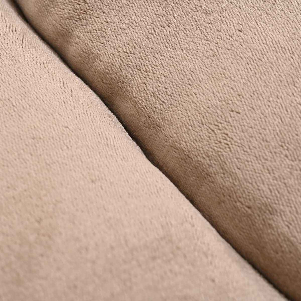 Velvet Soft Back Support Cushion - Brown (Microfiber) image number 4