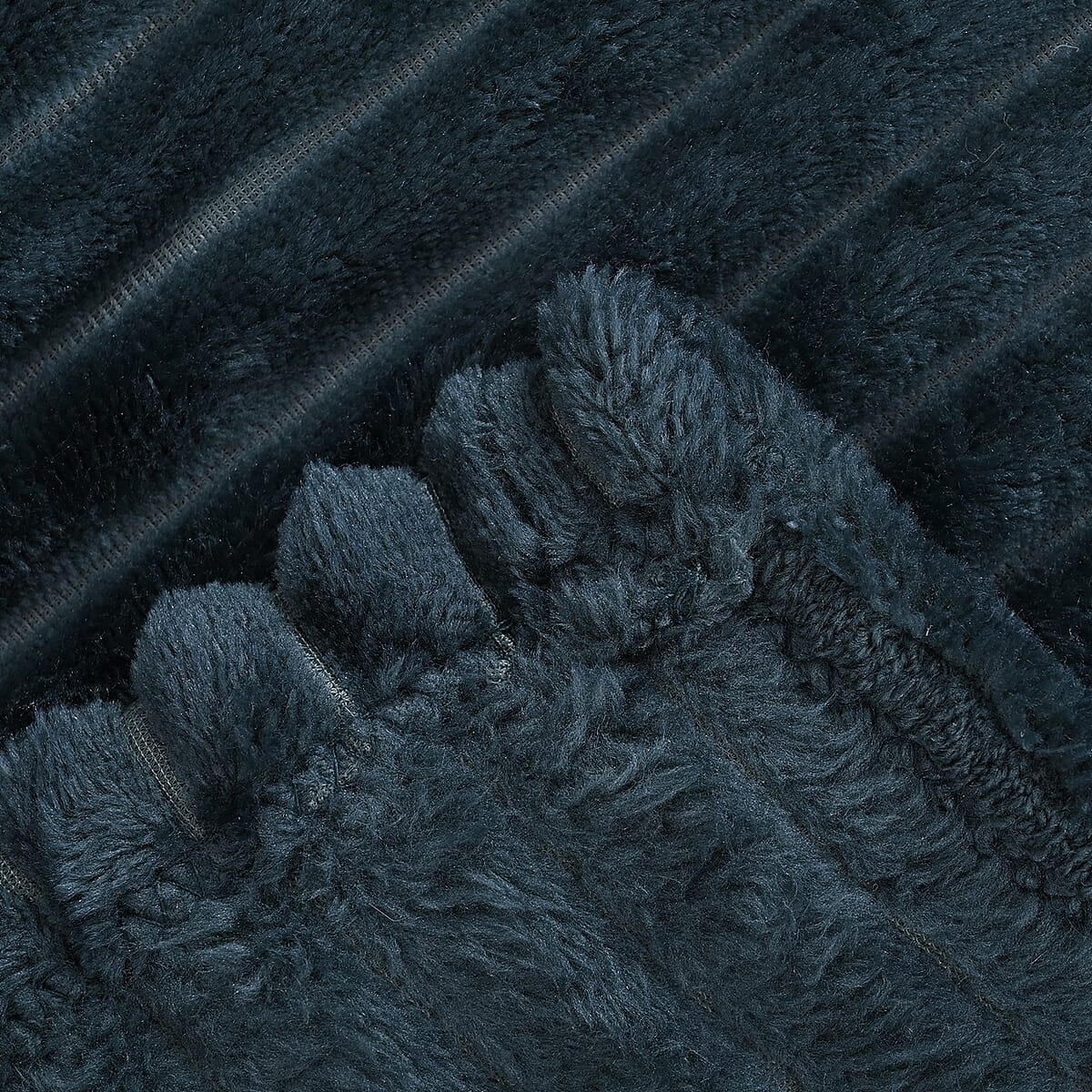 Dark Spruce Luxurious Flannel Cord Blanket | Soft Blanket | Bed Throws | Cozy Blanket | Throw Blanket | Flannel Blanket image number 3