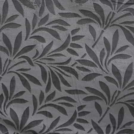 HOMESMART Gray Embossed Short Plush with White Sherpa Double Layer Blanket (59"x79") image number 6