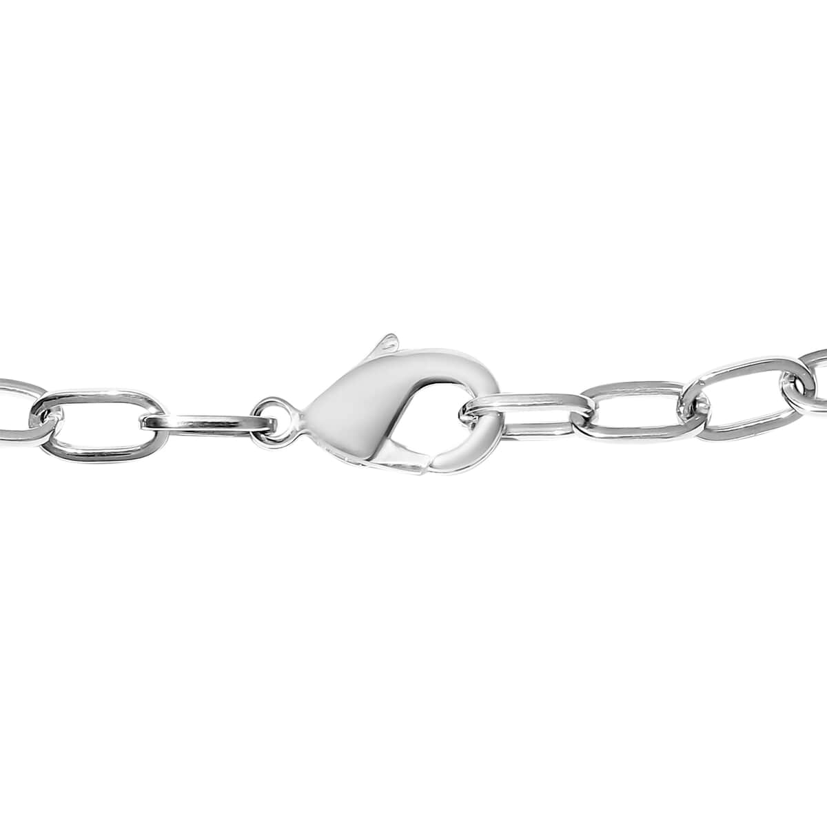 Designer Inspired KARIS Golden Shadow Crystal Station Necklace 18 Inches in Platinum Bond image number 4