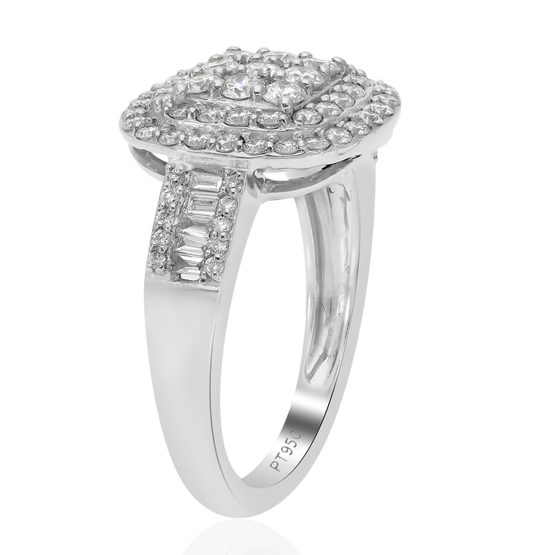 RHAPSODY IGI Certified Diamond E-F VS Ring in 950 Platinum 5.75 Grams 1.00 ctw