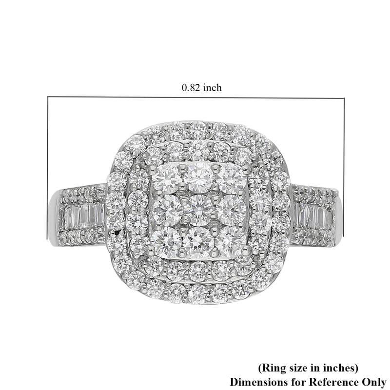 RHAPSODY IGI Certified Diamond E-F VS Ring in 950 Platinum 5.75 Grams 1.00 ctw