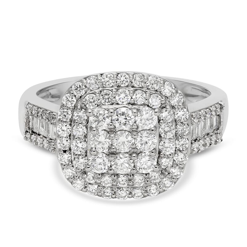 RHAPSODY IGI Certified Diamond E-F VS Ring in 950 Platinum 5.75 Grams 1.00 ctw