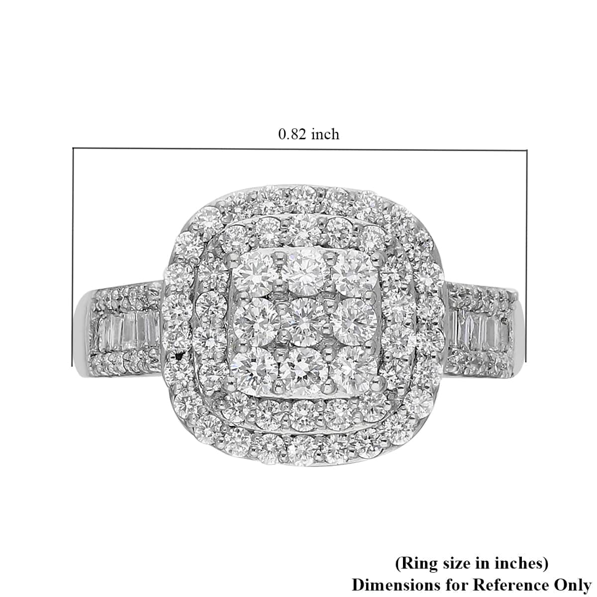 RHAPSODY IGI Certified Diamond E-F VS Ring in 950 Platinum 5.75 Grams 1.00 ctw image number 5