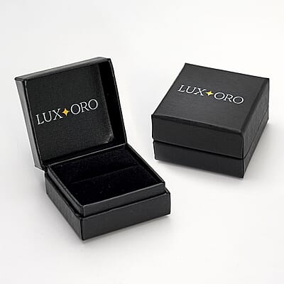 Luxoro 100 Facet Moissanite 1.60 ctw Solitaire Stud Earrings in 10K Yellow Gold