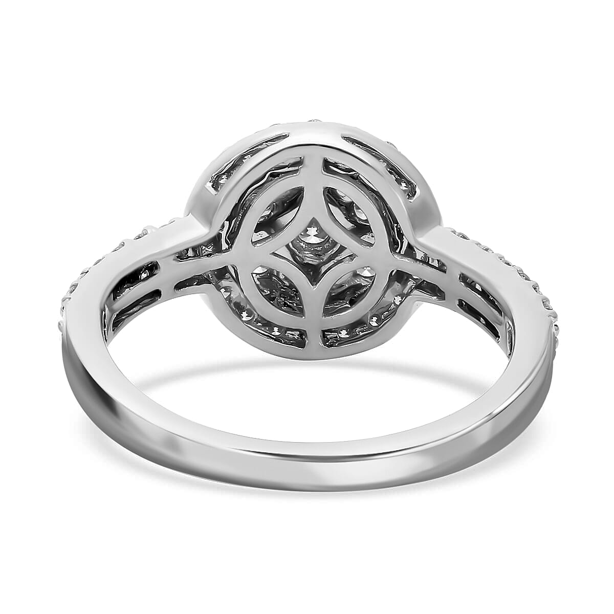 Rhapsody 950 Platinum IGI Certified Diamond Ring (Size 6.0) 5.75 Grams 1.00 ctw