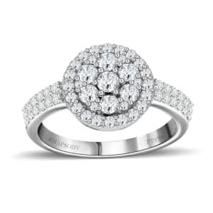 Rhapsody 950 Platinum IGI Certified Diamond Ring (Size 7.0) 5.75 Grams 1.00 ctw