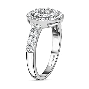 Rhapsody 950 Platinum IGI Certified Diamond Ring (Size 7.0) 5.75 Grams 1.00 ctw