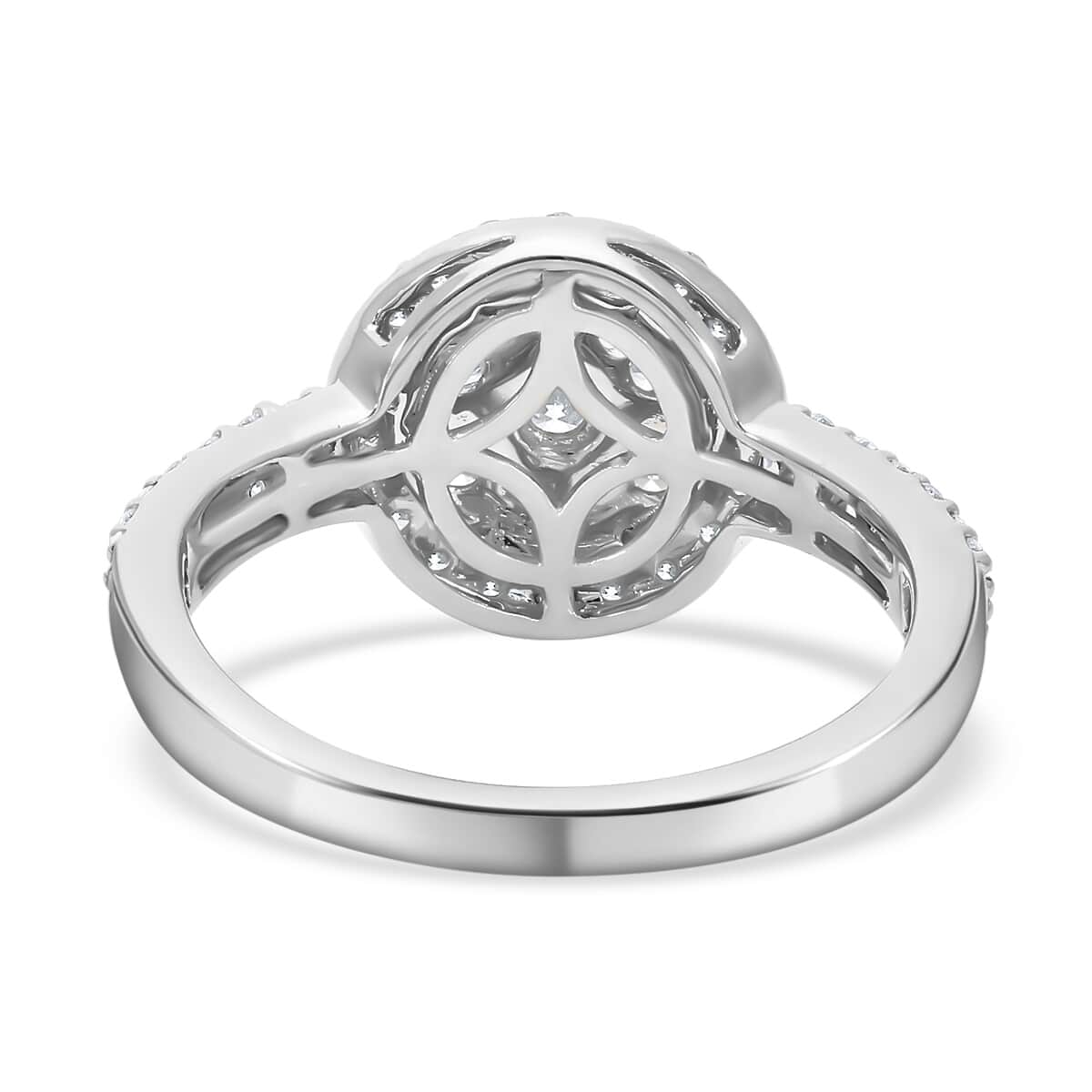 Rhapsody 950 Platinum IGI Certified Diamond Ring (Size 7.0) 5.75 Grams 1.00 ctw image number 4