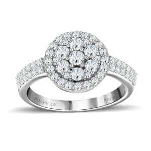 Rhapsody 950 Platinum IGI Certified Diamond Ring (Size 8.0) 5.75 Grams 1.00 ctw