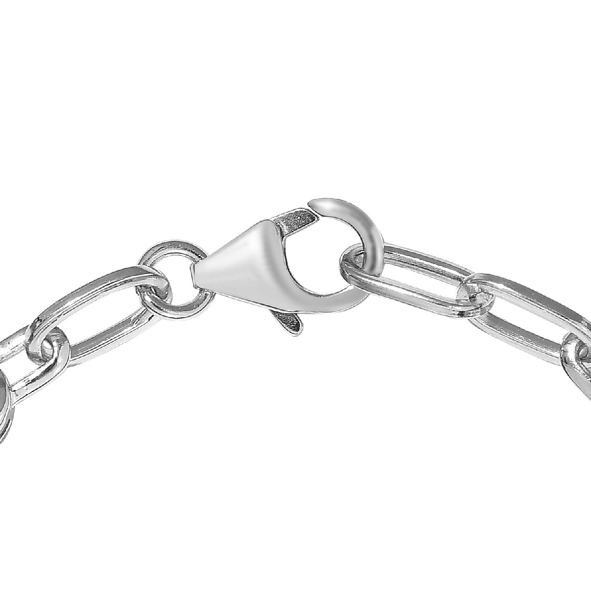 Lustro Stella Made with Finest CZ Heart Charm Bracelet in Platinum Over Sterling Silver (7.25 In) 3.80 ctw image number 3