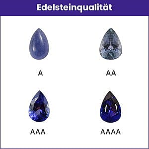 Tanzanite and Zircon 3.00 ctw Ring in Platinum Over Sterling Silver (Size 8.0)
