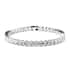 Lustro Stella Made with Finest CZ Tennis Bracelet Rhodium Over Sterling Silver (8.00 In) 33.75 ctw image number 0