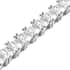 Lustro Stella Made with Finest CZ Tennis Bracelet Rhodium Over Sterling Silver (8.00 In) 33.75 ctw image number 3