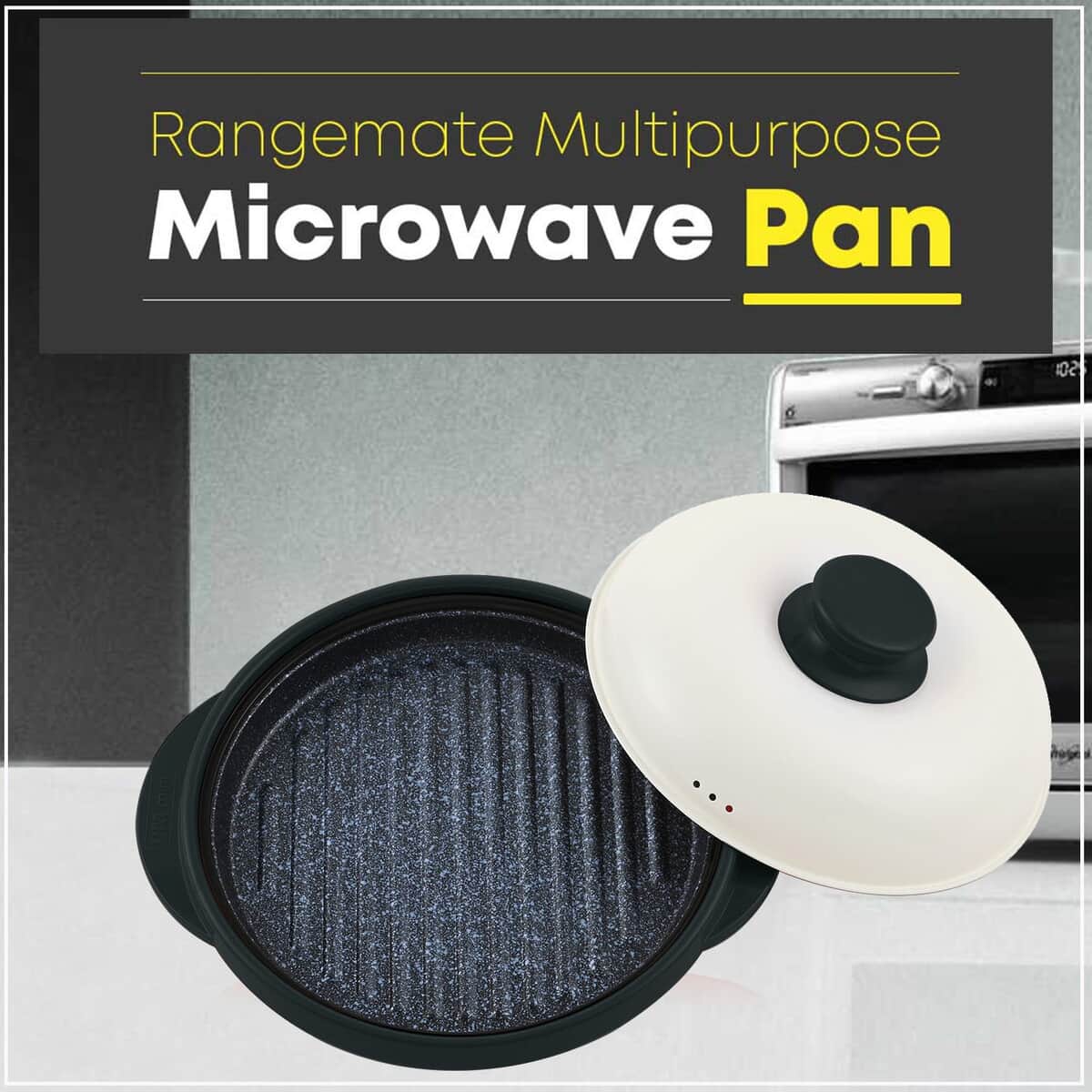 Rangemate Multipurpose Microwave Cooking Pan With Lid - Blue (530 ml) image number 1