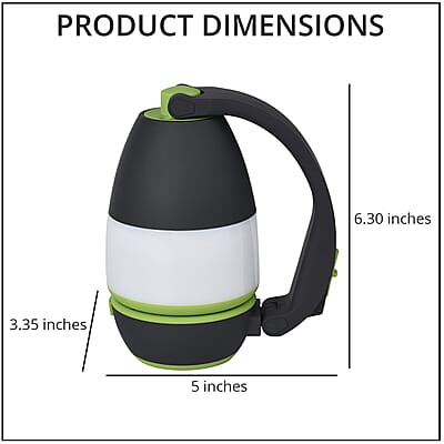 Homesmart Green 3-in-1 Camping LED Lamp (3xAA Batteries Not Included)