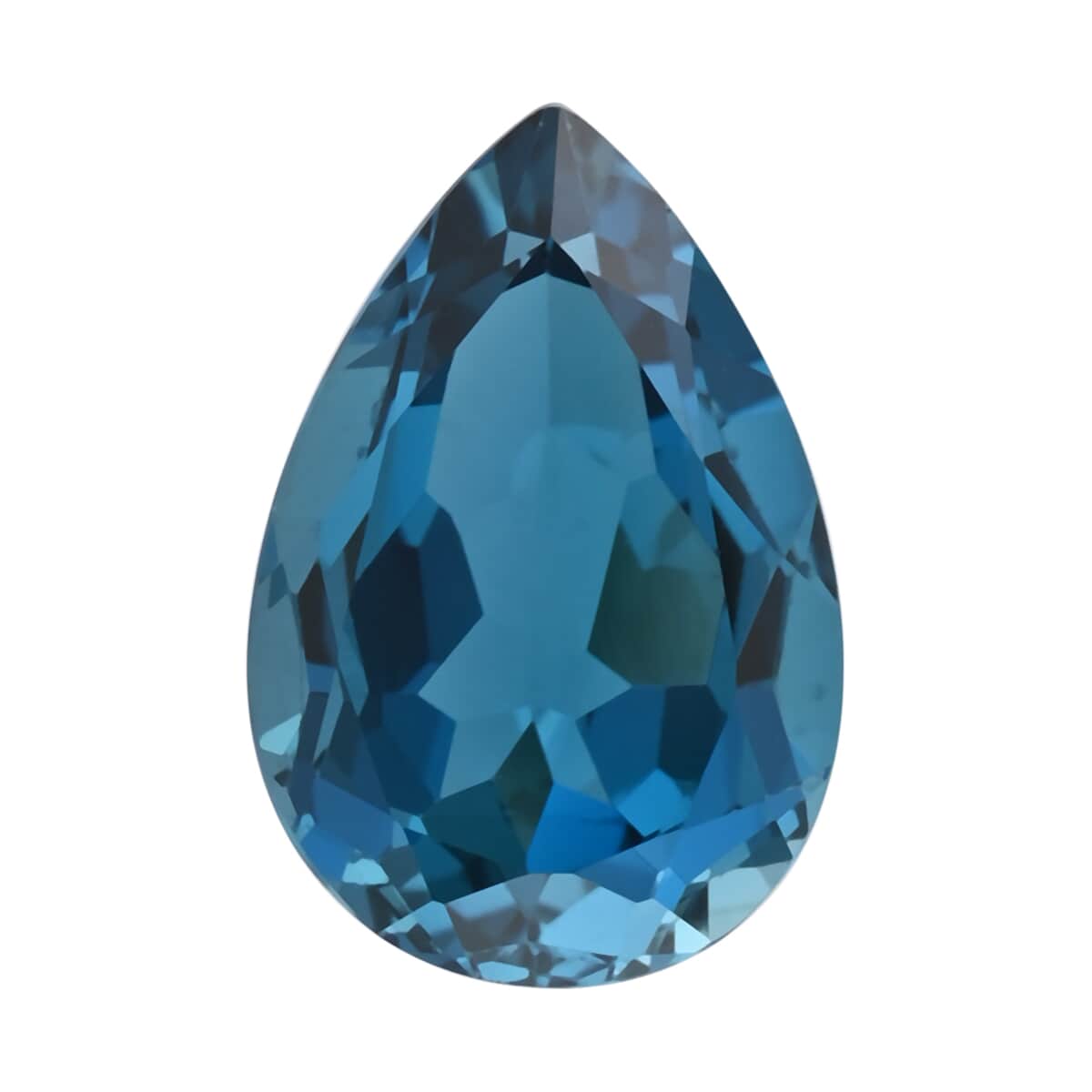 AAAA London Blue Topaz (Pear 15x10 mm) 7.00 ctw , Loose Gem , Loose Gemstones , Loose Stones , Jewelry Stones image number 0