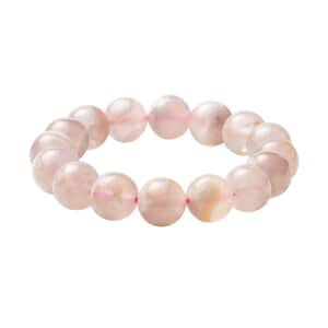 Cherry Blossom Agate 214.00 ctw Beaded Bracelet, Adjustable Beads Bracelet, Agate Bead Jewelry