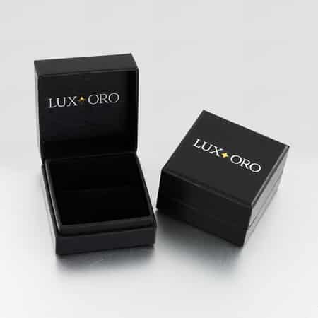 Luxoro 10K Yellow Gold Premium Ratanakiri Blue Zircon and Diamond Ring (Size 9.0) 2.90 ctw image number 6