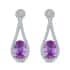 Iliana 18K White Gold AAA Madagascar Pink Sapphire and G-H SI Diamond Earrings 2.25 ctw image number 0