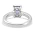Tanzanite Octagon Shape Solitaire Ring in Platinum Over Sterling Silver (Size 9.0) 1.75 ctw image number 4