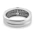 Natural Ambanja Demantoid Garnet and Natural White Zircon Set of 2 Ring in Platinum Over Sterling Silver (Size 8.0) 8.75 Grams 1.75 ctw image number 6