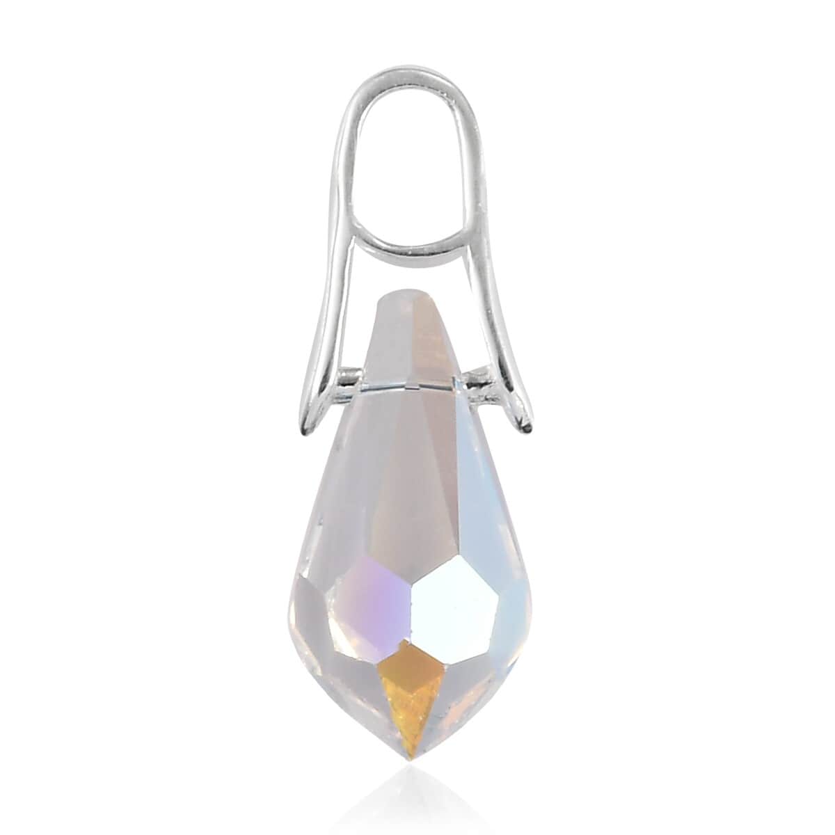 Shimmer Crystal Fancy Pendant in Sterling Silver image number 0