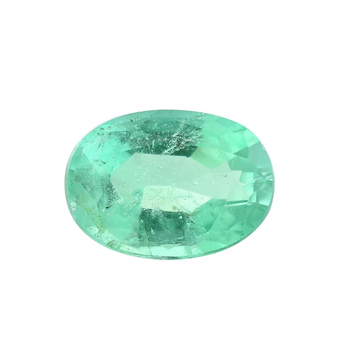 AAAA Kagem Zambian Emerald (Ovl 8x6 mm) 1.10 ctw image number 0