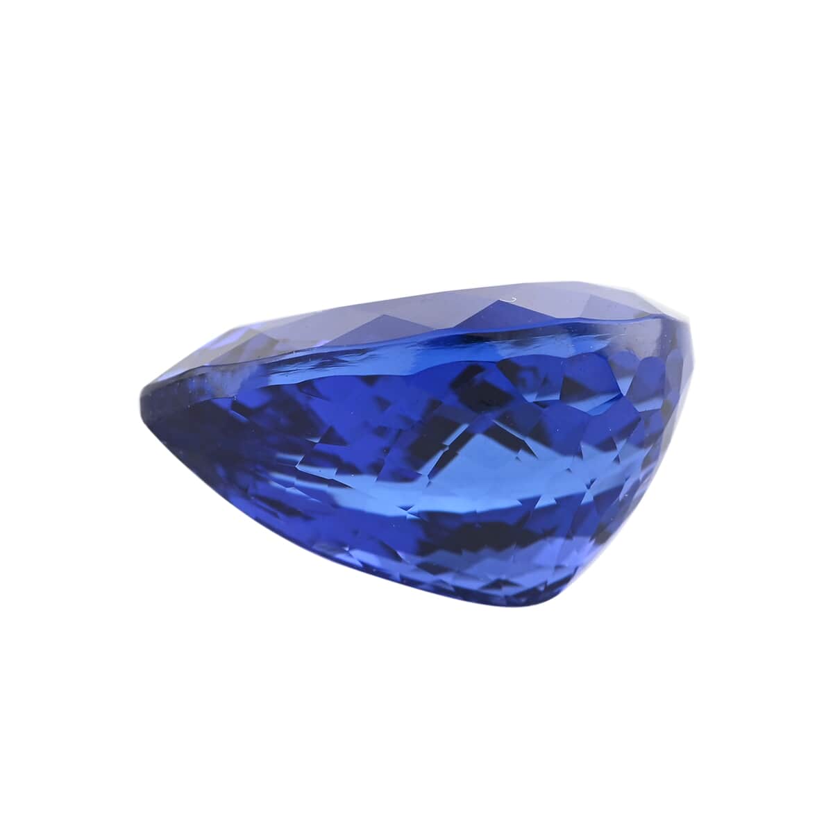 Certified and Appraised AAAA Vivid Tanzanite (Pear Free Size) 13.00 ctw image number 2
