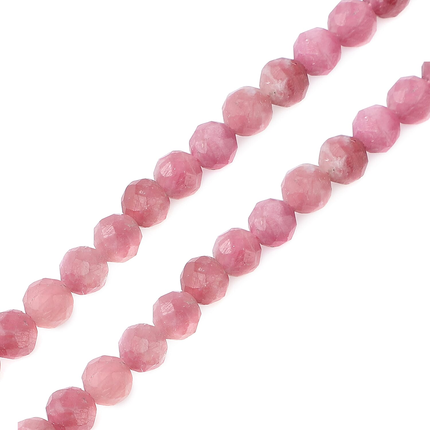Morro Redondo Pink Tourmaline Beaded Dual Row Bracelet in 14K Yellow Gold Over Sterling Silver (6.75 In) 65.00 ctw