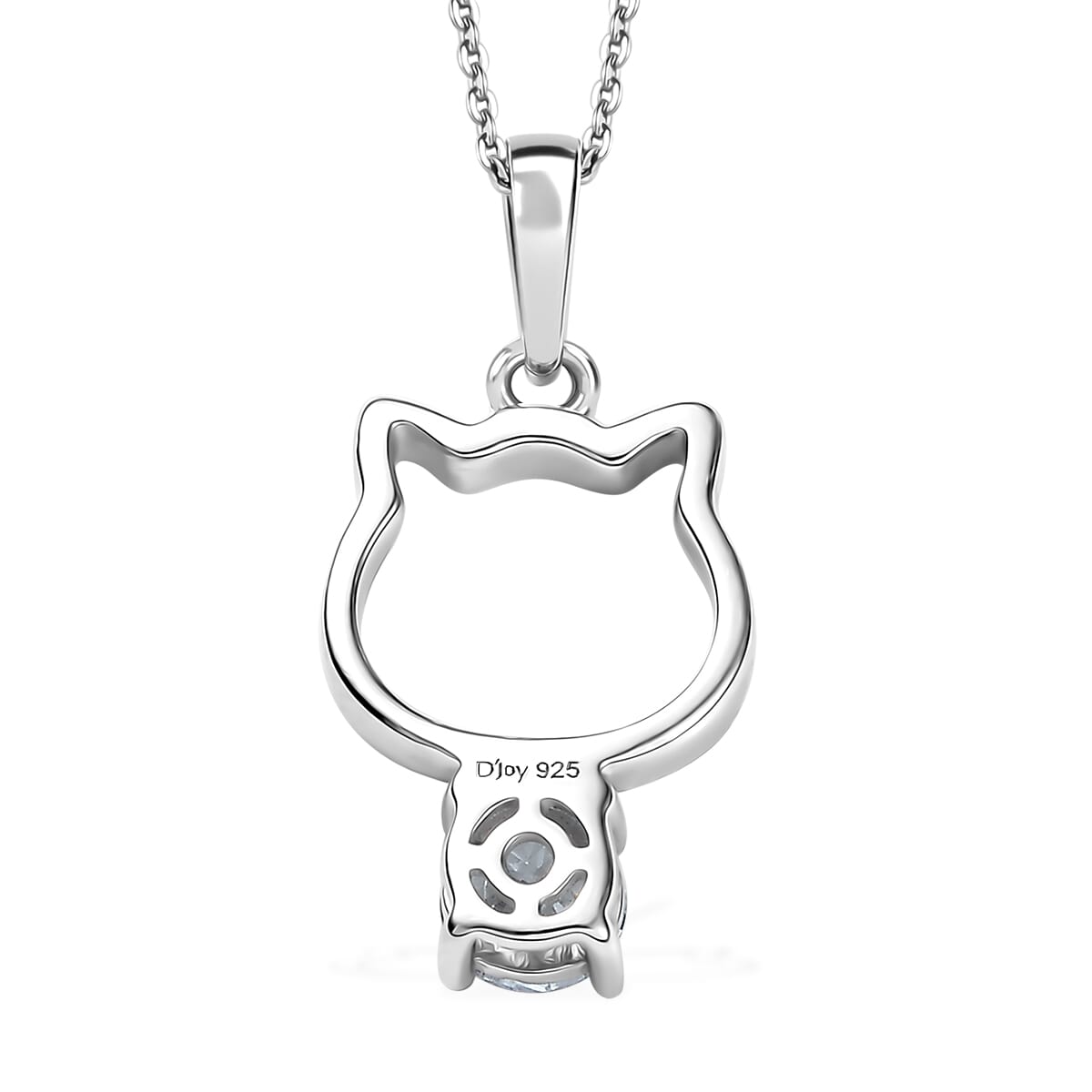 Simulated Diamond Pendant Necklace in Platinum Over Sterling Silver 20 Inches image number 4