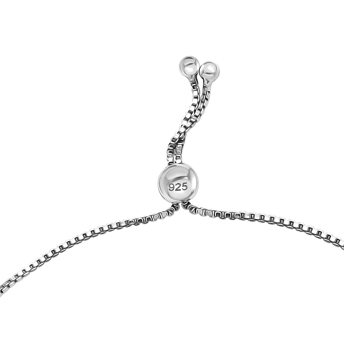 Bolo Bracelet in Platinum Over Sterling Silver 5.20 Grams image number 4