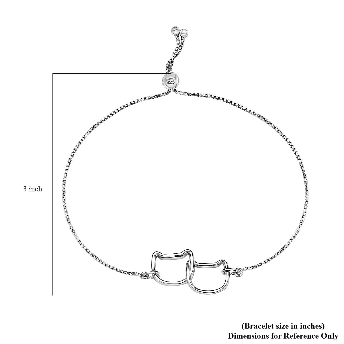 Bolo Bracelet in Platinum Over Sterling Silver 5.20 Grams image number 5