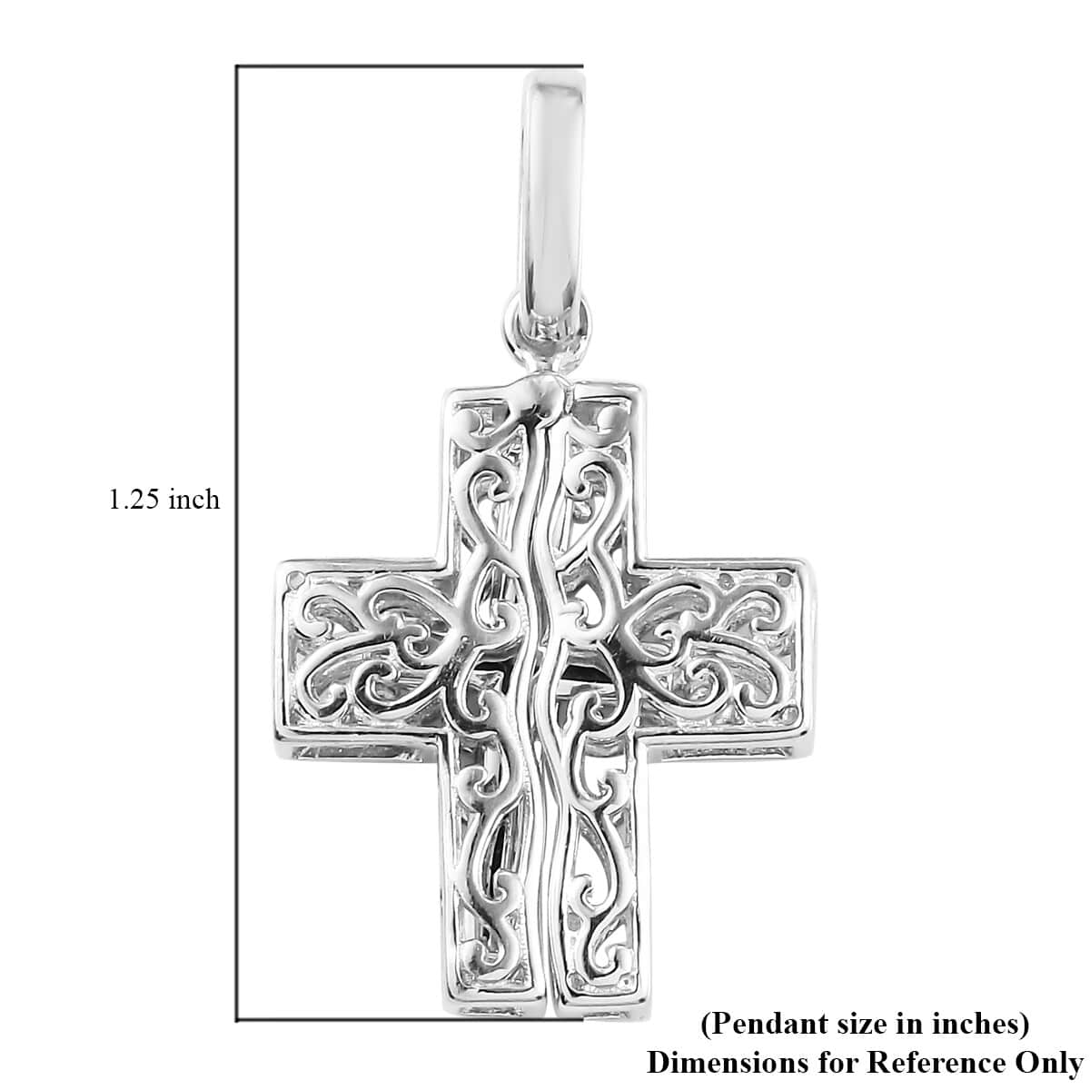 Buy Karis Cross Pendant in Platinum Bond at ShopLC.