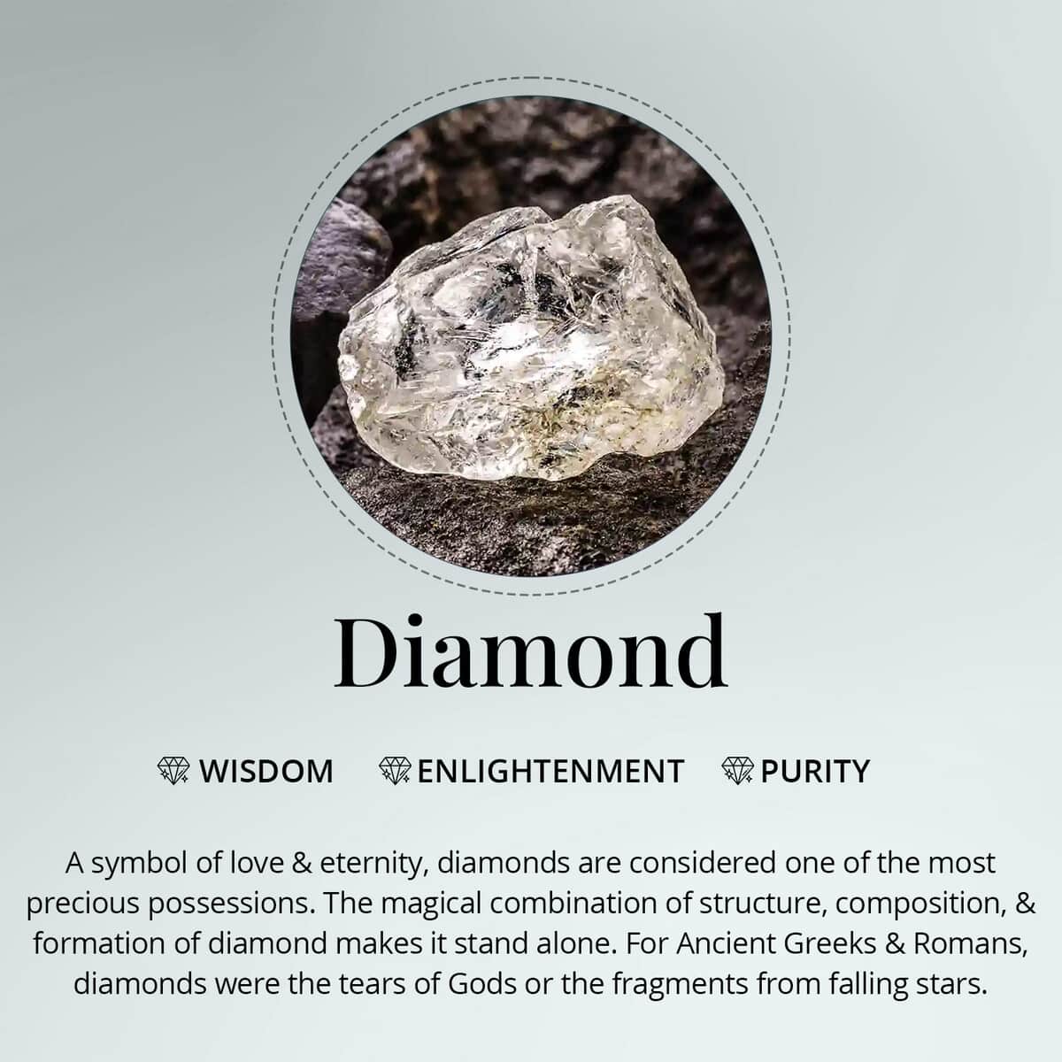 Rhapsody 950 Platinum IGI Certified 950 Platinum Diamond E-F VS Cluster Ring 8.10 Grams 1.00 ctw image number 7
