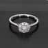 SGL Certified Luxoro 10K White Gold Natural G-H I3 Diamond Floral Ring (Size 9.0) 0.50 ctw image number 1