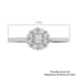 SGL Certified Luxoro 10K White Gold Natural G-H I3 Diamond Floral Ring (Size 9.0) 0.50 ctw image number 5